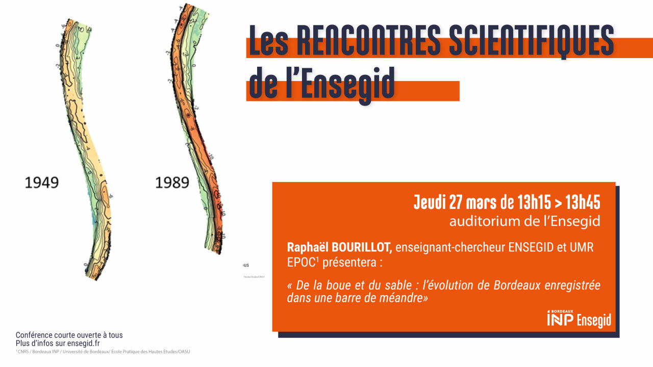 Rencontres Scientifiques de l'ENSEGID : Raphaël Bourillot